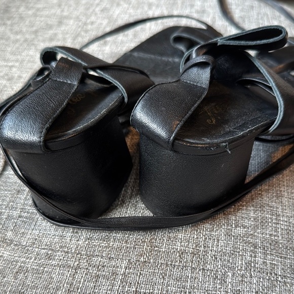 Free People Black Strappy Sandals - Picture 3 of 6